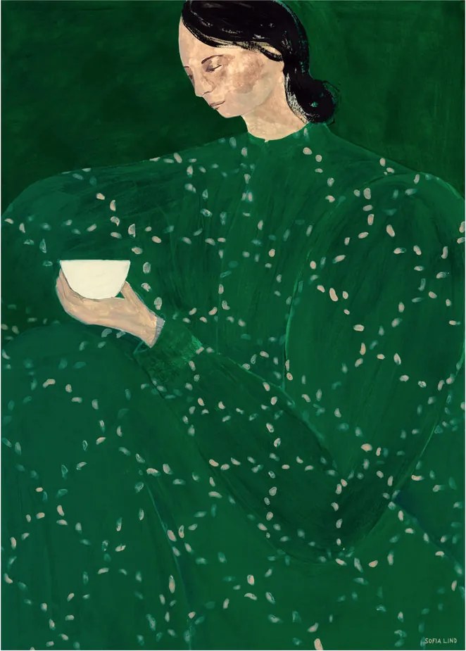 Moikka Plagát Coffee Alone At Place De Clichy by Sofia Lind 30x40 cm
