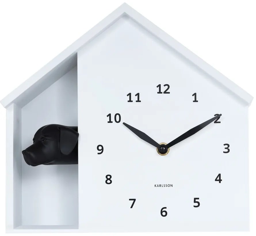 Nástenné hodiny Peeking Doggy – Karlsson