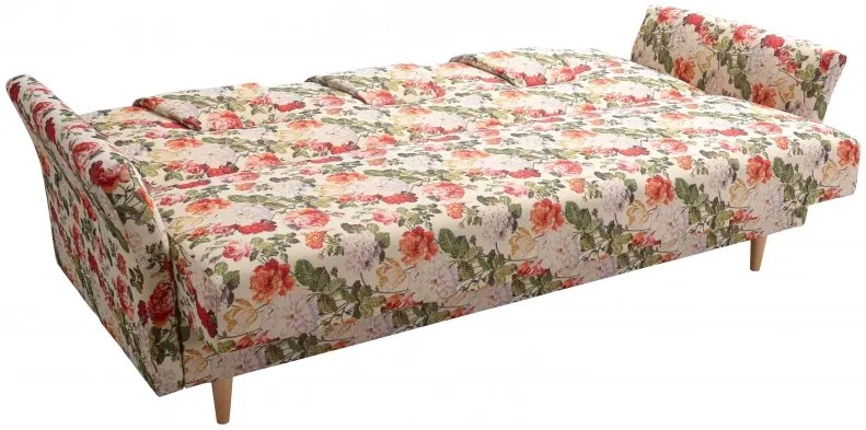 Sedacia súprava Provence Boston 3+1+1, béžová kvety (2108/jelša)