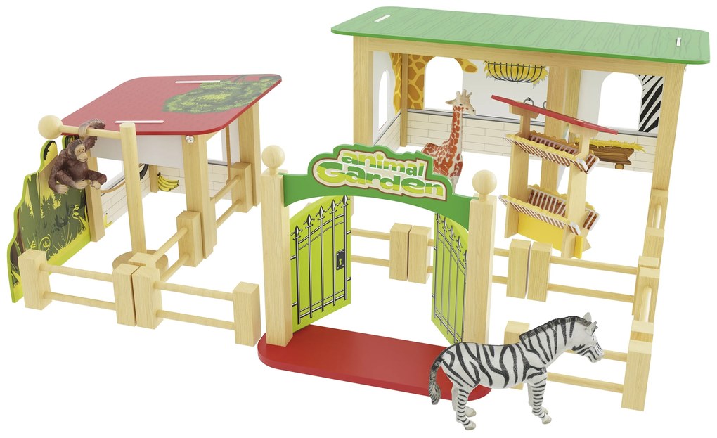 Playtive Drevený sedliacky dvor/zoo/strom pre lesné víly (zoo)  (100367737)