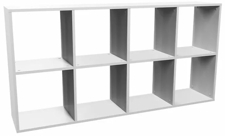 Regál Malax 2x4 Biela