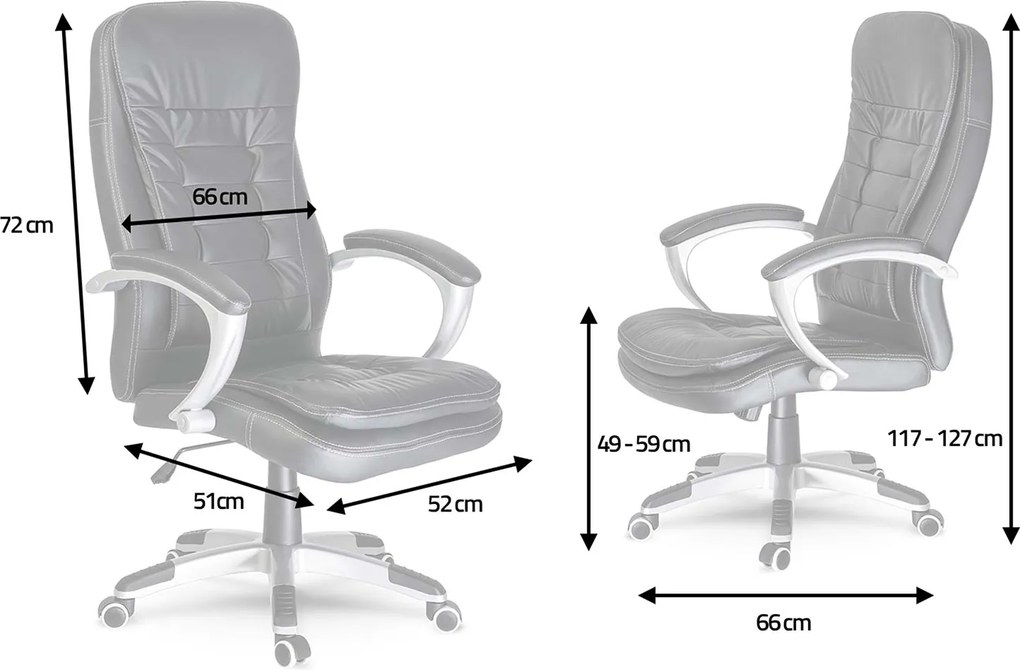 Otočná kancelárska stolička Sofotel 322 - čierna