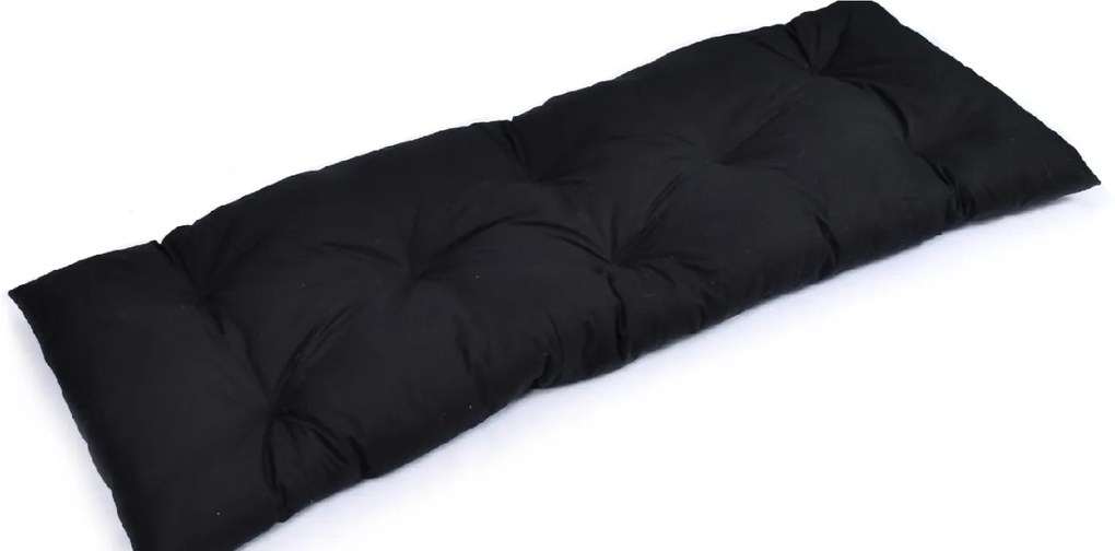 Podsedák na lavičku 120x40 cm - čierny