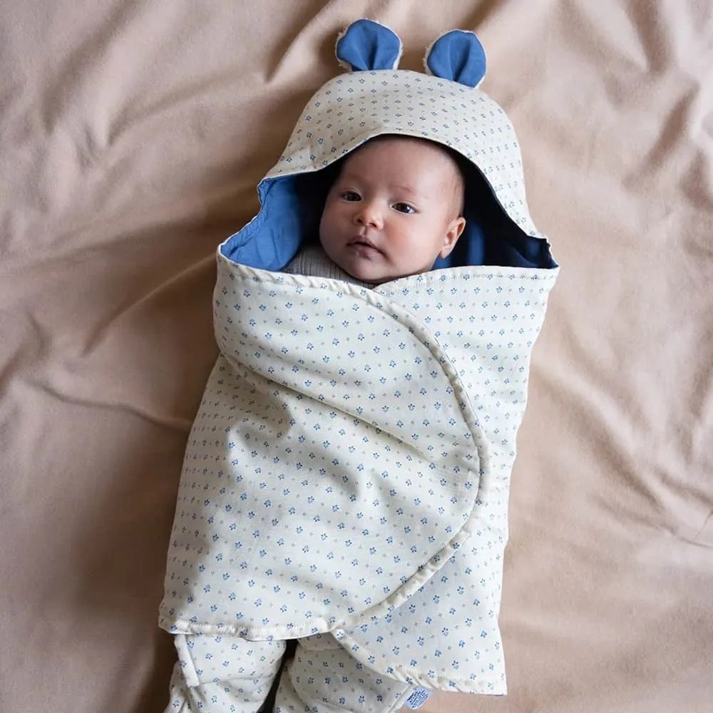 Cam Cam ApS Zavinovačka z organickej bavlny Bear/Capri