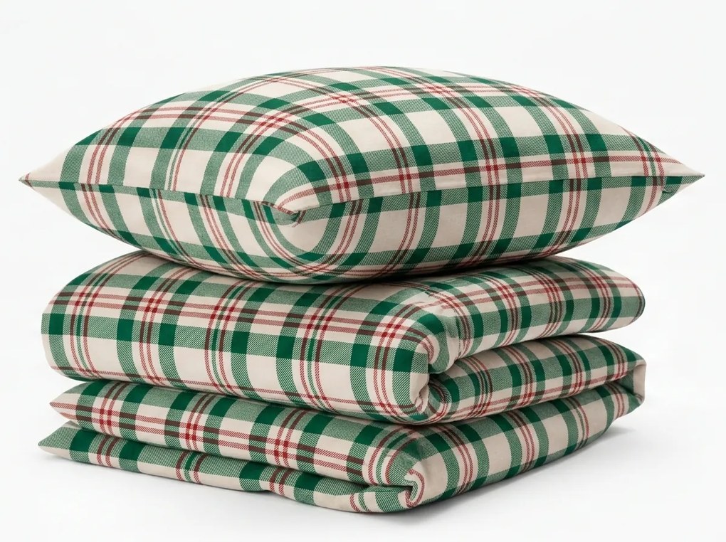 Bavlnené obliečky WINTER PLAID farebné Rozmer obliečky: 2 ks 70 x 90 cm | 200 x 220 cm