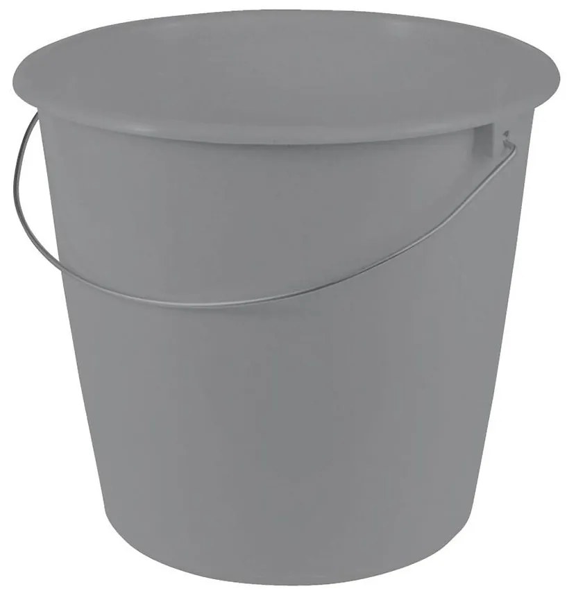 Vedro s kovovou rúčkou 10l sivá 28,5x26130