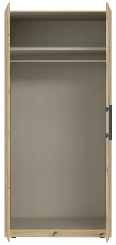 Šatníková skriňa MARO 100x213 cm dub artisan
