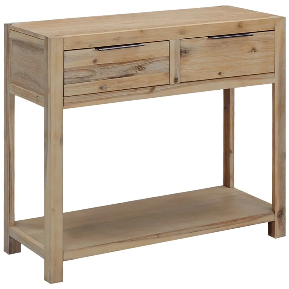 vidaXL Konzolový stolík 82x33x73 cm, akáciový masív