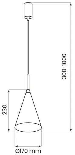Závesný luster CAPITAL 1xGX53/15W/230V, priemer 17 cm, krémový