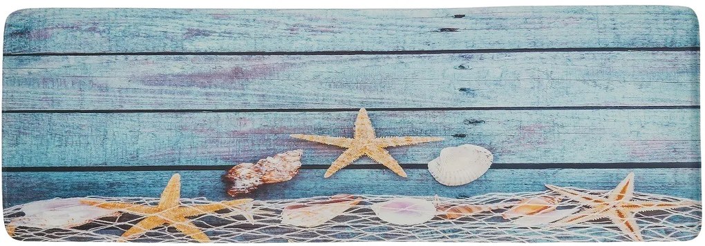 Protišmyková 3D predložka More, 60x180, modrá, kúpeľňa, Apextextil