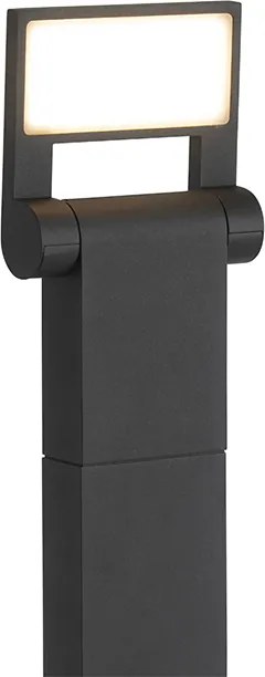 Moderný vonkajší stĺpikový svietidlo antracit 60 cm vrátane LED IP54 - Zane