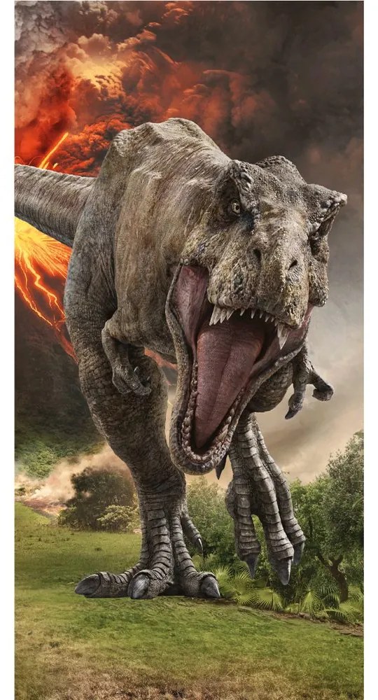 Jerry Fabrics Detská osuška s potlačou - Dinosaurus | 70 x 140 cm