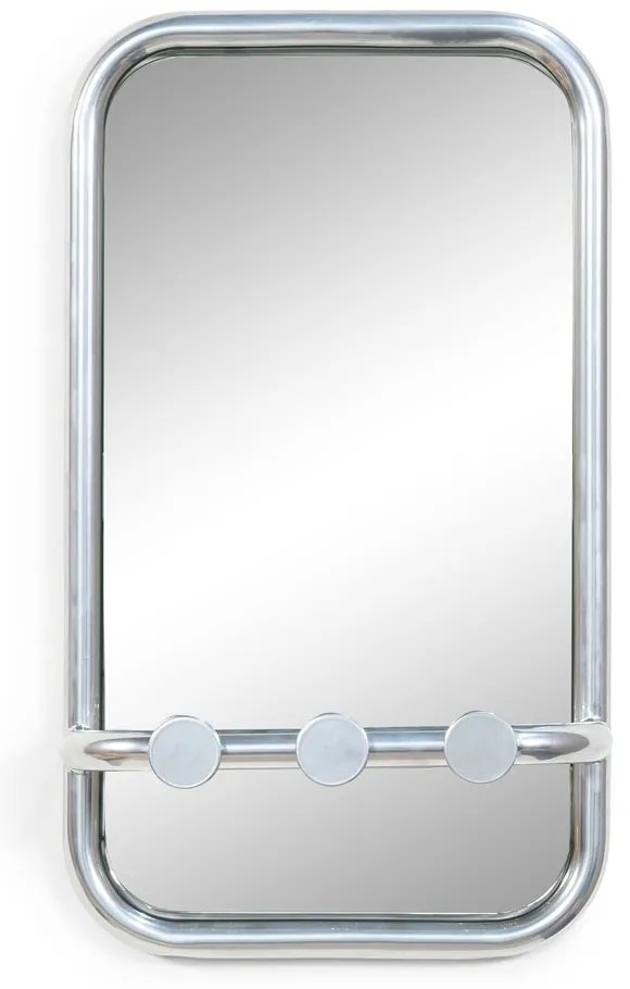 Kovový vešiakový panel v striebornej farbe Retro – Spinder Design