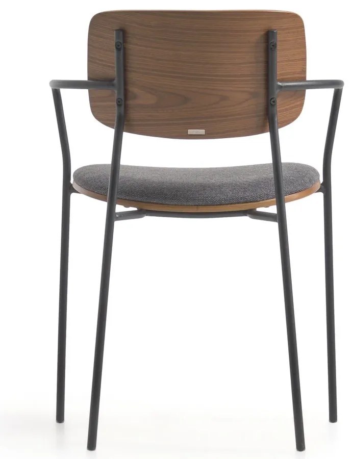 Sivo-hnedá jedálenská stolička Maureen – Kave Home