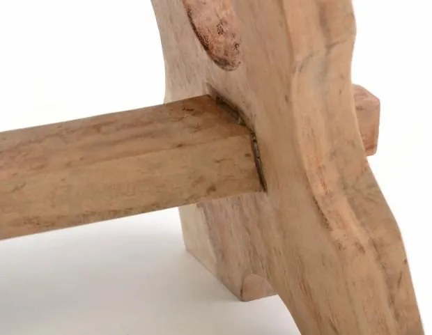 Divero 40748 Masívna stolička z mungurového dreva - ručná práca