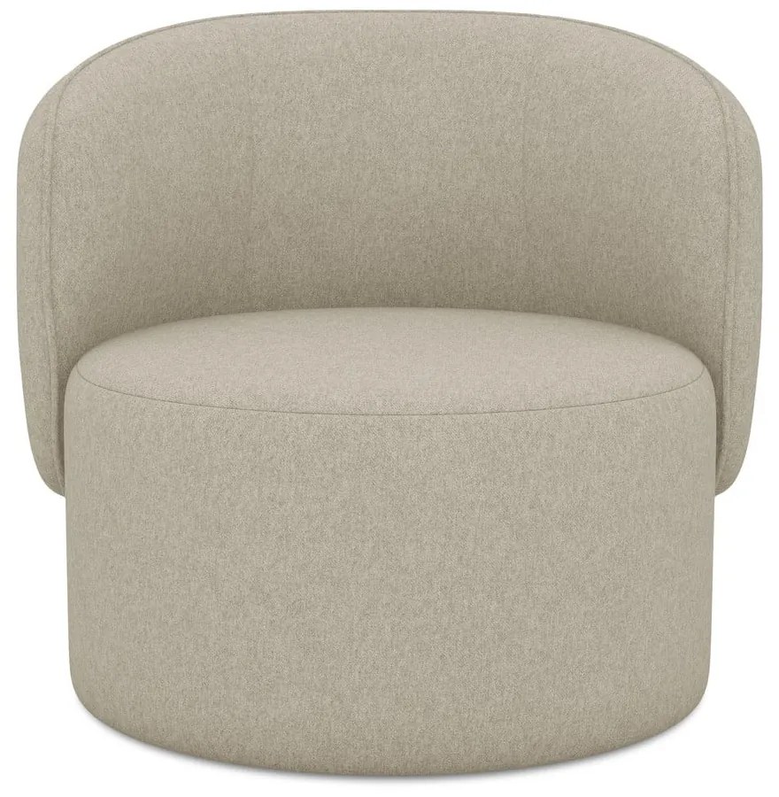 Béžové kreslo Ipo – Makamii