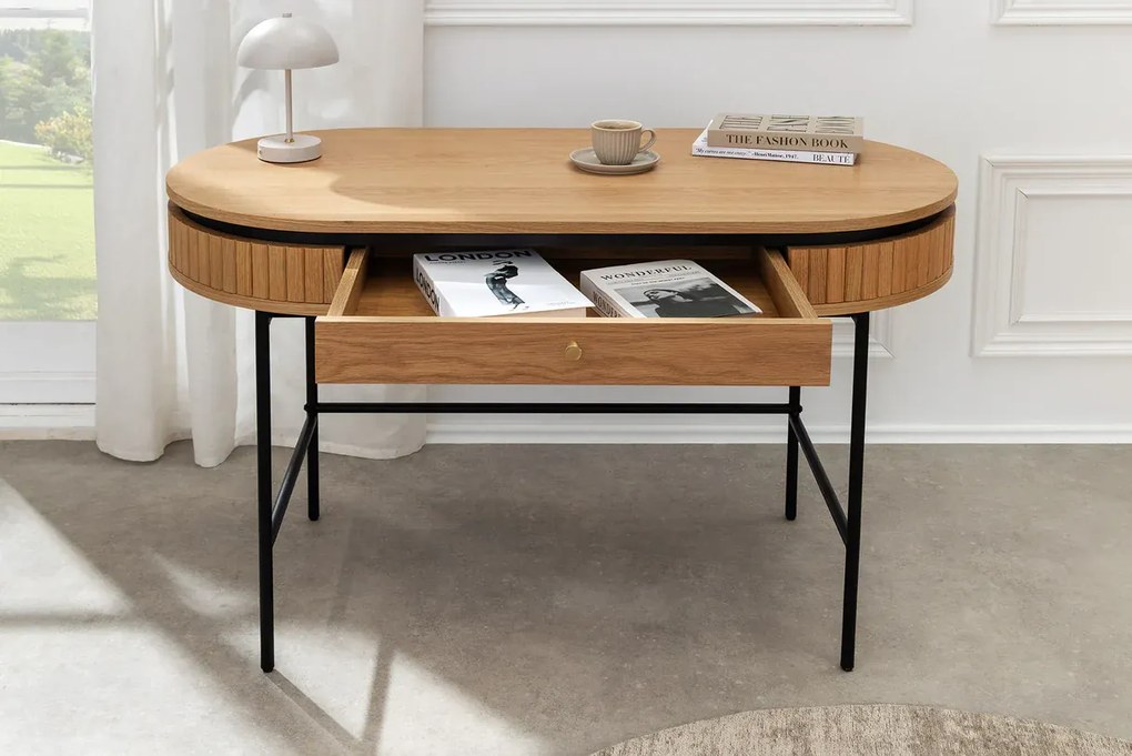 Konzolový - písací stolík Atelier 120 cm prírodný dub