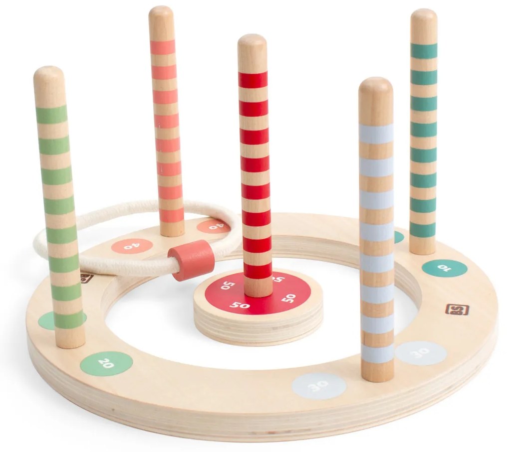 Hádzanie krúžkov na cieľ