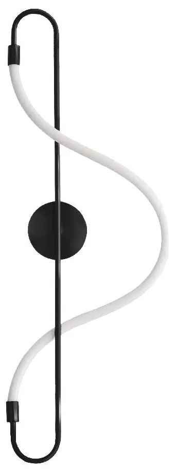 Toolight Toolight, LED nástenné svietidlo Long Black APP857-W, čierna-biela, OSW-04032