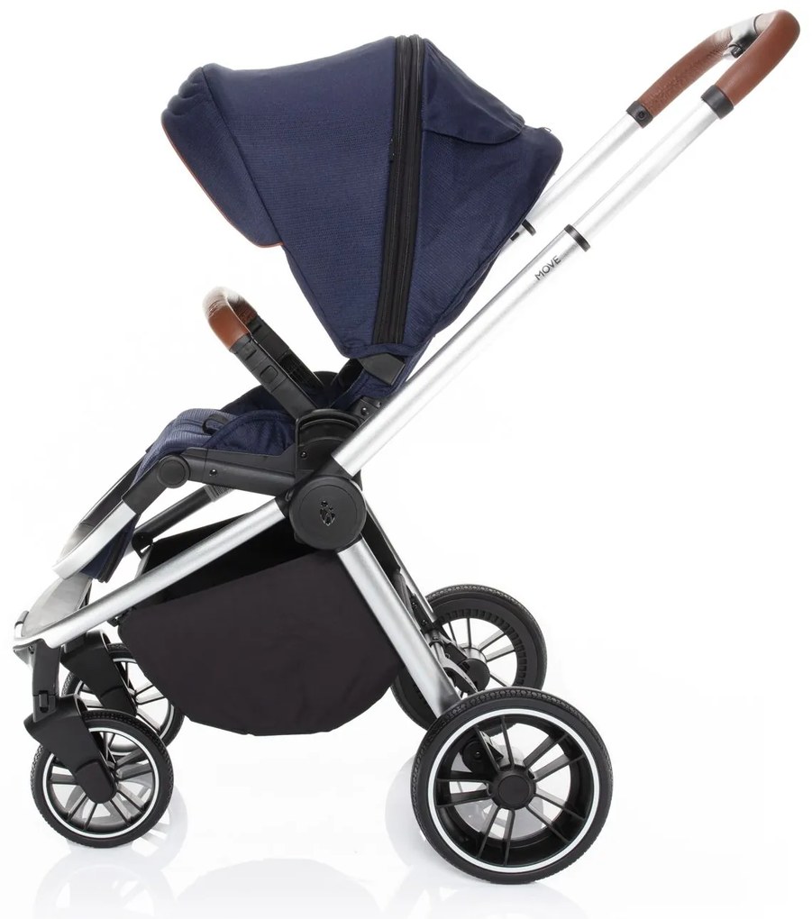SET kočík Move+ vanička+adaptéry+autosedačka+báza, Sky Blue/Silver