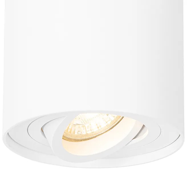 Biely moderný stropný reflektor naklápateľný a otočný - Rondoo up