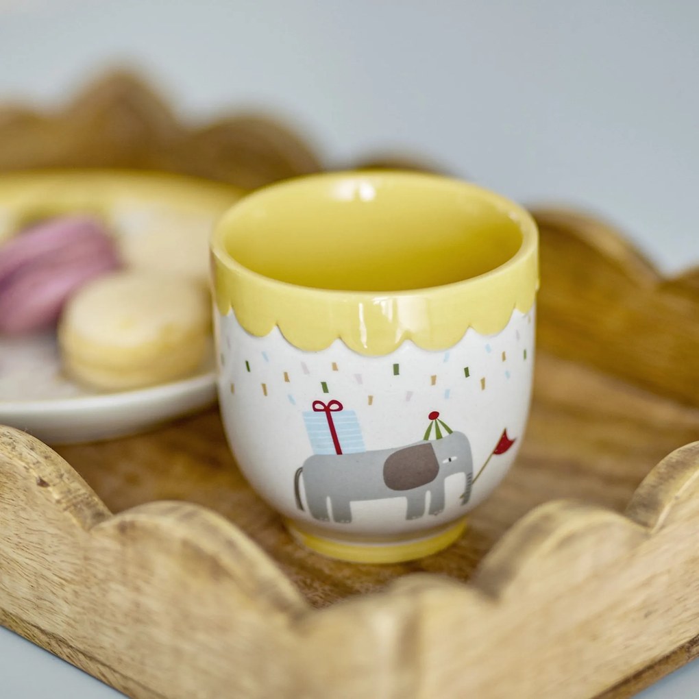 Bloomingville Keramický hrnček Celebrate Yellow 150 ml