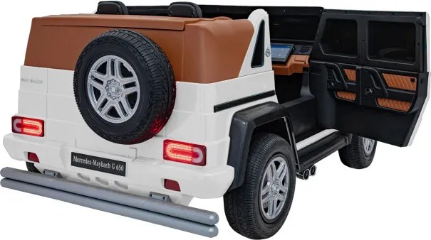 Elektrické autíčko Mercedes Benz MAYBACH G650 biele