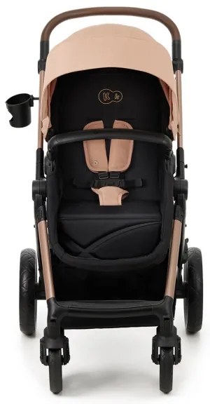 KINDERKRAFT - Kombinovaný kočík 3v1 MOOV 2 Sand beige + autosedačka MINK PRO