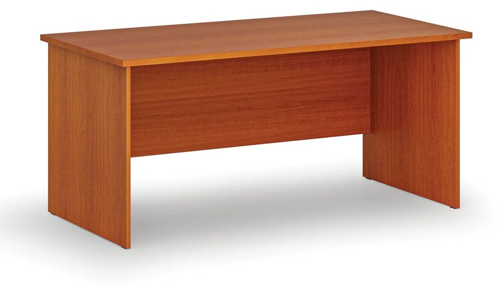 Kancelársky písací stôl rovný PRIMO WOOD, 1600 x 800 mm, čerešňa
