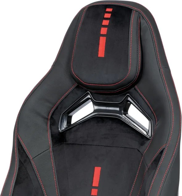 Herná stolička čierna KA-R209 RED