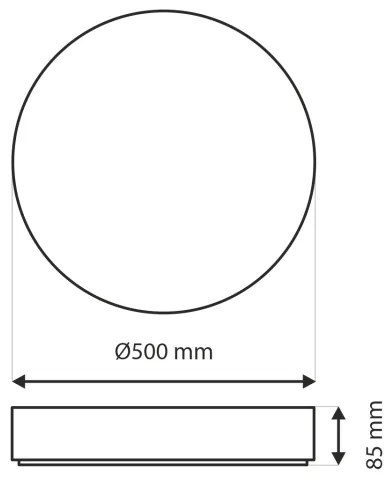 LED Stmievateľné stropné svietidlo EBRO LED/36W/230V 2700-6500K + diaľkové ovládanie