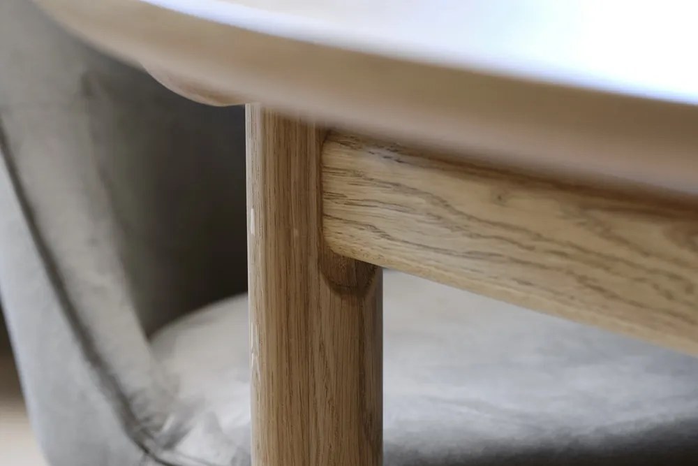 Rozkladací jedálenský stôl Wally 120 - 165cm prírodný dub