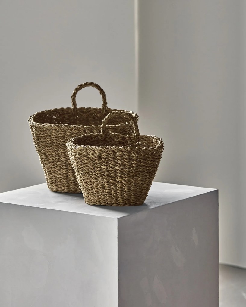 meraki Úložný košík Oval Natural Seagrass Menší