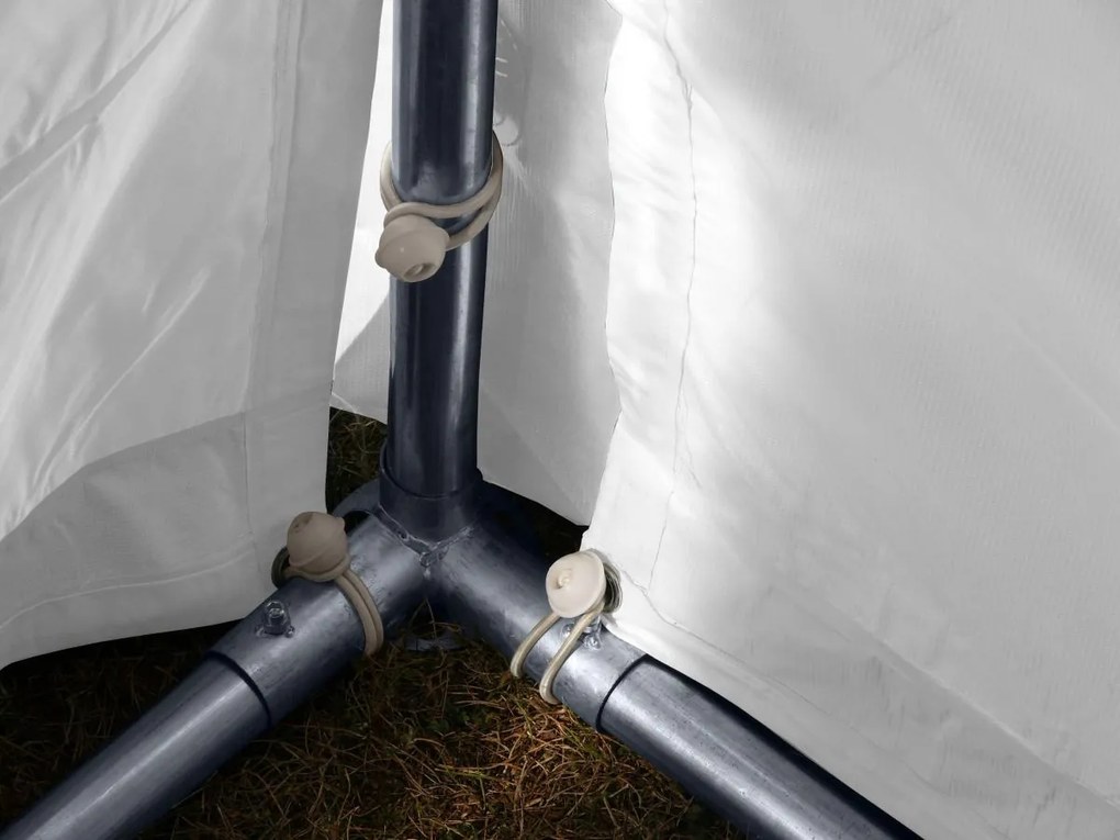Hawaj Párty stan Ohňovzdorný Premium 6 x 12 m biela