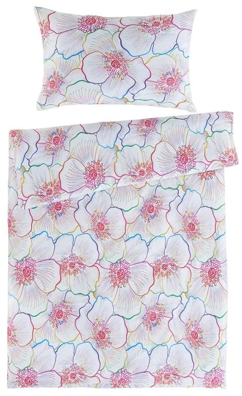 Saténové obliečky  Bloom 140x200/70x90 cm