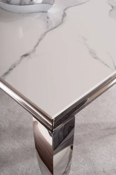 Luxusný konferenčný stolík PRINCE B CERAMIC CALACATTA
