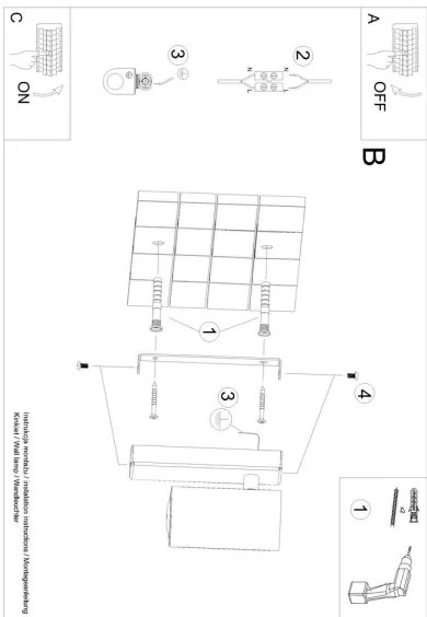 Sollux SL.1076 - Nástenné svietidlo UTTI 1xGU10/40W/230V biela