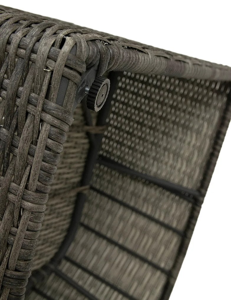 Deokork Ratanový stredový diel BORNEO LUXURY (sivá)
