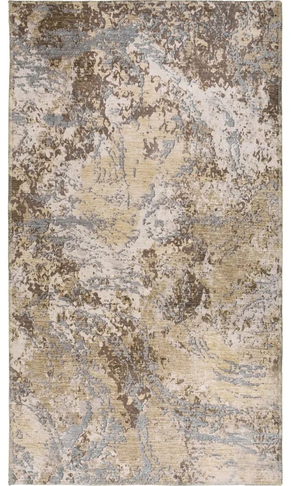 Svetlomodrý/svetlohnedý prateľný koberec 80x150 cm Sandstorm – Vitaus