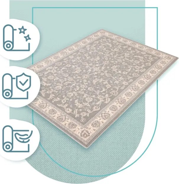 Koberec Agnella Isfahan M Tamuda Antracyt