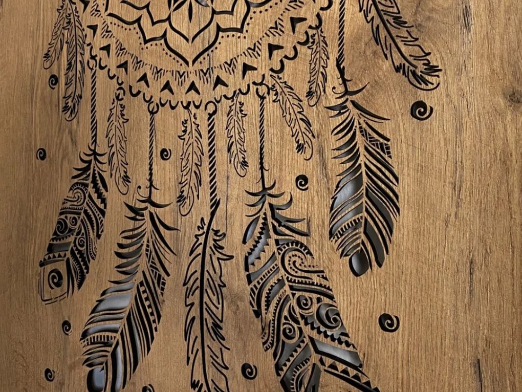 Svietiaci obraz Lapač zlých snov na batériu