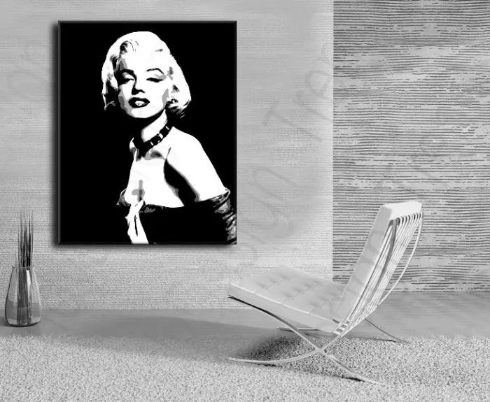 Ručne maľovaný POP Art obraz Marilyn Monroe 80x100 cm