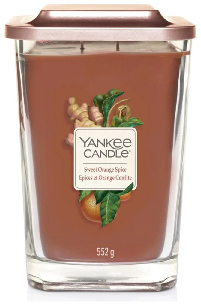 Yankee Candle vonná sviečka Elevation Sweet Orange Spice hranatá veľká 2 knôty