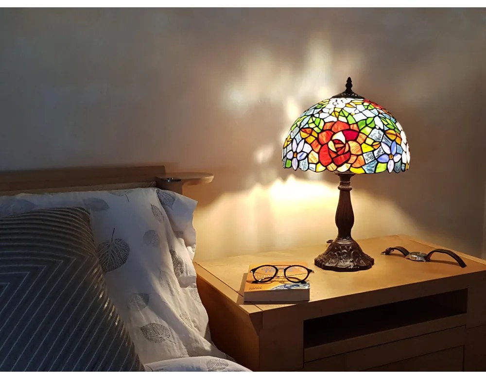 Luxusná lampa Tiffany 46*Ø31 FLORAL