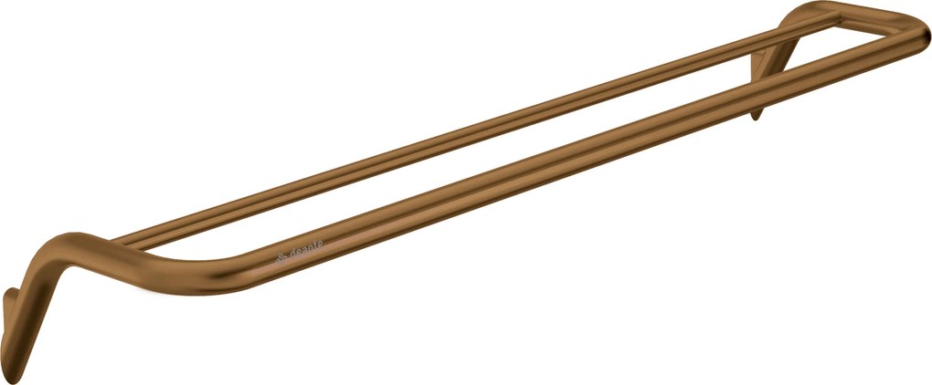 Deante Silia, dvojitý vešiak na uteráky, brúsený bronz, DEA-ADI_C631