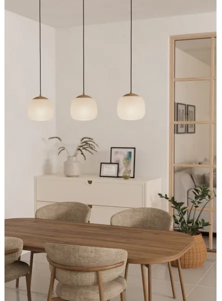 Eglo 900894 - Luster na lanku COMINIO 3xE27/40W/230V