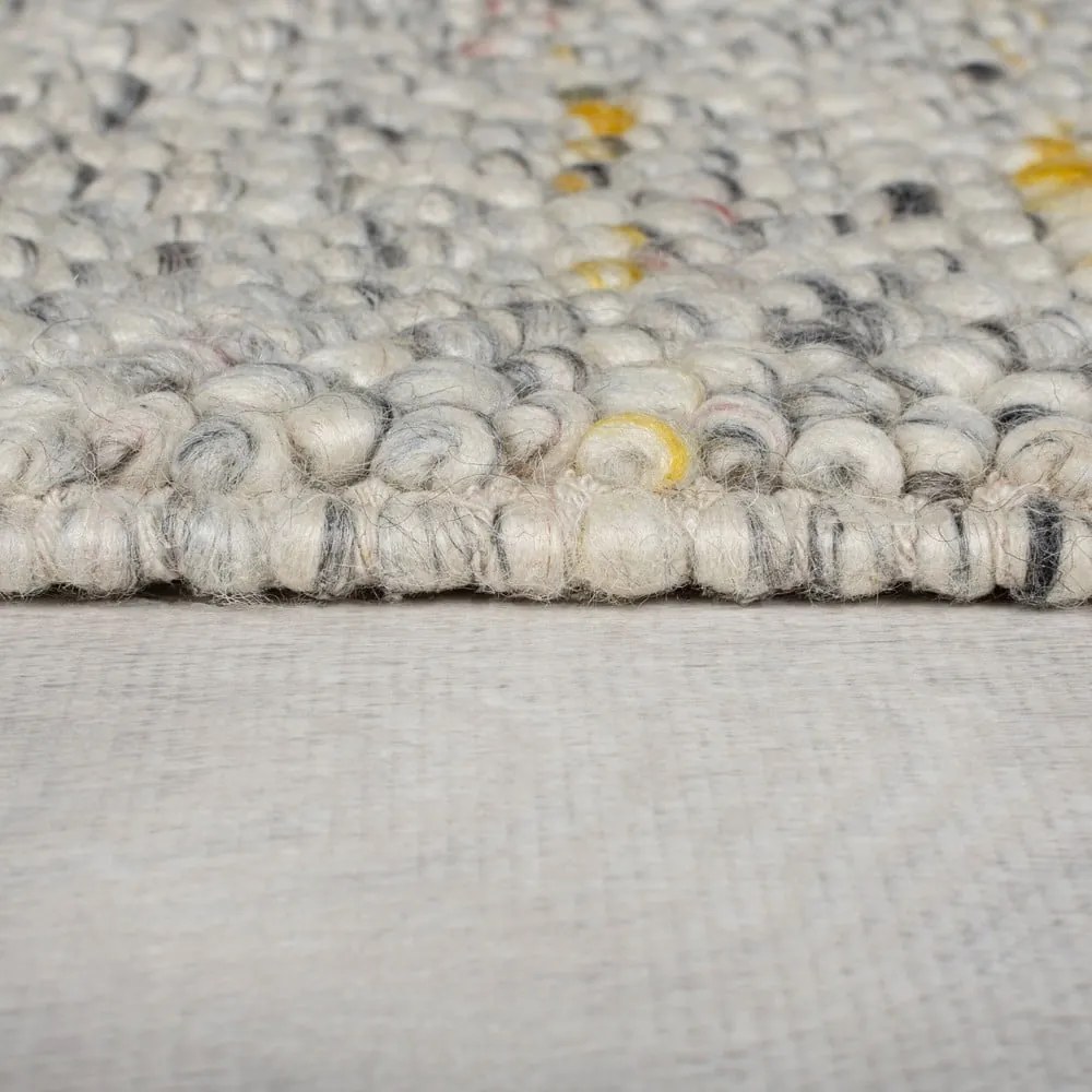 Krémový ručne tkaný behúň s prímesou vlny 60x230 cm Minerals – Flair Rugs