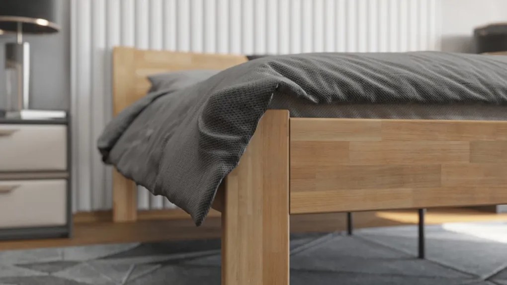 Posteľ Fava 180x200 cm, prírodný buk