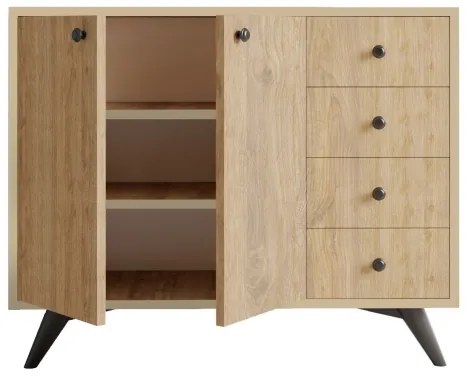 Komoda WAGA 82x100 cm hnedá