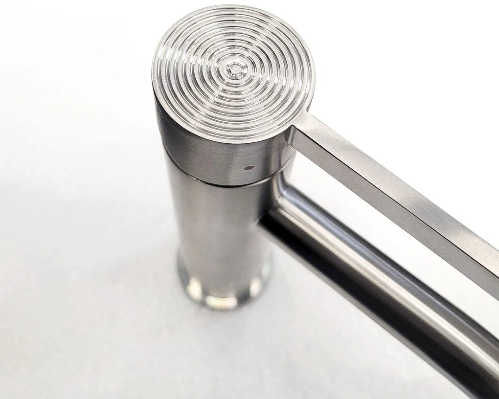 Rea Foster, umývadlová batéria h-180, brúsená oceľ, REA-B6323